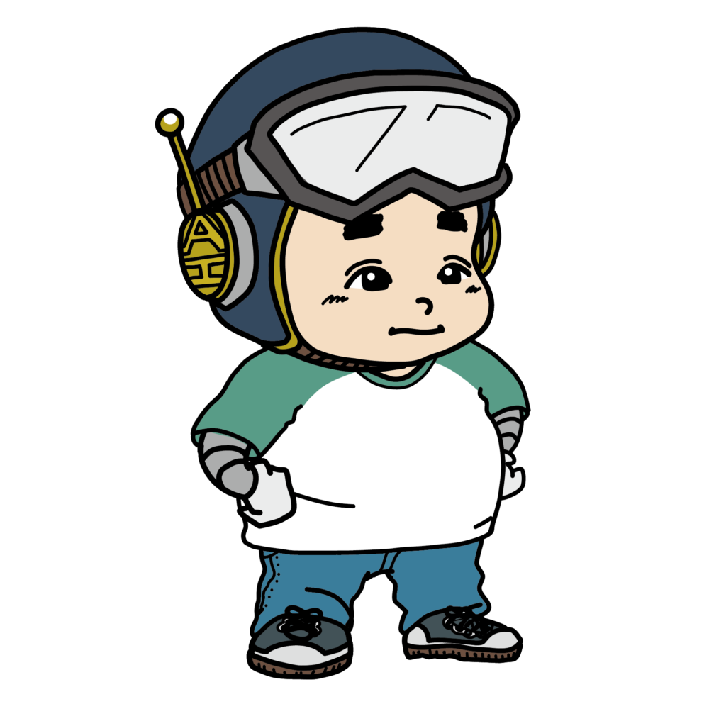 AIキャラクター男性｜ヘッドセットカジュアル（ブルー）