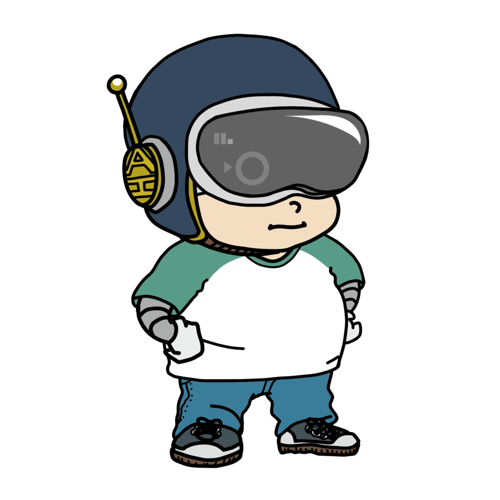 AIキャラクター男性｜VRゴーグル強調バージョン